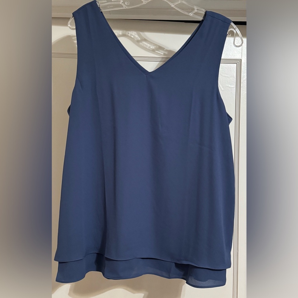 Ann Taylor Factory Periwinkle Blue Sleeveless Top
